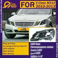 ราคา ชุดแปลงชุดประกอบไฟหน้า, เหมาะสำหรับ Mercedes-Benz E-Class W212 2010-2013, พร้อม LED Projecter DRLs (ไฟวิ่งกลางวัน) (1733184411646395615)