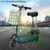 ราคา (ใหม่) สกู๊ตเตอร์ไฟฟ้า Electric Scooter 24V ไฟหน้า LED จักรยานไฟฟ้า สกูดเตอร์ไฟฟ้า E-Scooter มอเตอร์ 350W (1734017893262198168)