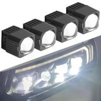 ราคา 1.5 Inch LED High Beam Matrix Headlight Projector Lens for H7 9005 9006 Car Motorcycle High Low LED Lights HB3 HB4 Car Headlamp (1733812152844126030)