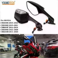ราคา For Honda CBR250R CBR300R CBR500R CBR650R CBR650F Motorcycle Rearview Mirrors with LED Turn Signals Lights CBR 250R CBR 300R CBR 500R CBR650 R/F (1733258351116060275)
