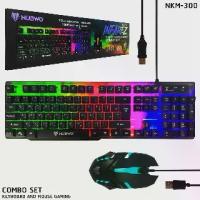 ราคา [พร้อมส่ง] Nubwo Set: Keyboard + Mouse Nubwo Model Nkm-300 Has Led Lights. (1734303074991244301)