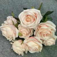 ราคา Multi-headed Artificial Rose Bouquet for Wedding Decoration Fake Flower Photography Props กระทงใบ ขนุน เส้น หวาย เทียม เส้น หวาย เทียม ช่อ ดอกไม้ สีชมพู sun flower ช่อ ด (1733281500702148050)