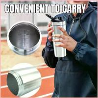 ราคา 【High Quality】750ml Stainless Steel Protein Shaker Cup Portable Fitness Sports Mug Nutrition Blender Water Bottles Vacuum Insulation บล็อกบัสเตอร์ (1734418096409183616)