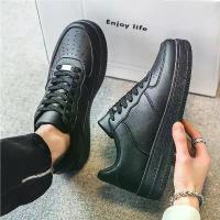 ราคา รองเท้าผ้าใบสีขาวพื้นหนา Air Force One รุ่นสปริง ดีไซน์ลำลอง ระบายอากาศได้ดี เหมาะสำหรับกีฬา แฟชั่นหลากหลายสไตล์ นักเรียน ผู้ชาย สีดำ รองเท้า sneaker รองเท้า peppermint สีขาว (1733244151174104487)