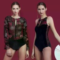 ราคา บอดี้สูทปาดไหล่โชว์เอว1ข้างCL CHERILON เชอรีล่อน Body Suit บอดี้สูทลูกไม้ บอดี้สูท แขนกุด แขนยาว สีดำ เสน่ห์ที่ไม่เหมือนใคร NIC-FHCOP9 + NIC-FHCO10 (1733854381081462531)