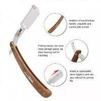 ราคา [Tiktok] [พร้อมส่ง] TOKAI Razor stainless steel no rust foldable blade size 4.1 cm. (1/6") wooden handle length 15.5 cm (6.1") brass pins durable long lasting can be used for sha (1733937292088608319)