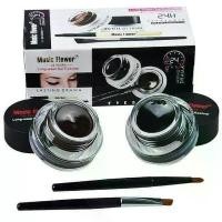 ราคา [ส่งฟรี] เจลเขียนคิ้ว เจลอายไลเนอร์ 2 ตลับกันน้ำ 24 ชม Music Flower 24 Hours Longwear Gel Eyeliner ที่เขียนคิ้ว อายไลเนอร์ (1733288426213115067)