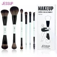 ราคา ชุดแปรงแต่งหน้า Jessup แปรงแต่งหน้าสองด้าน แปรงรองพื้น คอนทัวร์ บลัชออน คิ้ว เงา ผสมสีฟ้าสดใส T501 (1734136394632758885)