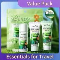 ราคา ชุดเดินทาง 3 ชิ้น ว่านหางจระเข้ SADOER คลีนซิ่งผิวหน้า เจลว่านหางจระเข้ โทนเนอร์ มอยส์เจอไรเซอร์ แบบพกพา (1732175337138194315)