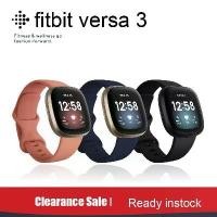 ราคา Fitbit Versa 3 สมาร์ทวอทช์, นาฬิกาที่สร้างแรงบันดาลใจ, สมาร์ทวอทช์ฟิตเนสเพื่อสุขภาพ, สายกีฬา, GPS ในตัว, พร้อมสต็อก (1733375655458801125)