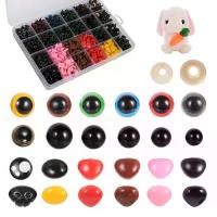 ราคา เครื่องประดับ DIY, 1040 ชิ้น, 1040 ชิ้นตาและจมูกนิรภัย, เครื่องซักผ้า, ขนาดต่างๆ, ตุ๊กตาโครเชต์, ตาโครเชต์สีสันสดใส, เหมาะสำหรับตุ๊กตาสัตว์, งานฝีมือ (1732674389883782598)