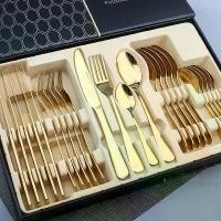 ราคา ตะเกียบ PRODUCT ชุดช้อนส้อม 24ชิ้น ช้อนเกาหลี cutlery set ช้อนส้อม ช้อนส้อมเกาหลี ชุดช้อนส้อมสแตนเลส ชุดช้อนส้อมมีด ตะเกียบกันลื่น (1733894315369793141)