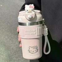 ราคา แก้วกาแฟ Hello Kitty น่ารัก รุ่นใหม่สำหรับสาวๆ แก้วน้ำเก็บความเย็นสำหรับนักเรียน (1733685232241641416)