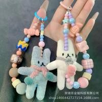 ราคา สายคล้องโทรศัพท์ตุ๊กตากระต่ายการ์ตูนน่ารัก ทำมือพร้อมลูกปัด สายคล้องโทรศัพท์แบบสามมิติ ลูกอม น่ารัก พวงกุญแจจี้ (1733871058335532156)