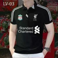 ราคา เสื้อโปโลผู้ชายและผู้หญิง สโมสร ฟุตบอล ลิเวอร์พูล สีขาว มีโลโก้ H2WO และ Porsche เสื้อโปโลถักเทียมเบนาดาส เสื้อโปโลสีรุ้ง แขนยาว คอปก ผูกคอ เสื้อโปโลกลวง และสีขาว-ปก ลูกอม แต่ (1732880500432864542)