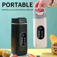 ราคา [เก็บเงินปลายทาง] เครื่องปั่นไฟฟ้าแบบพกพา ชาร์จได้ น้ำผลไม้ USB เครื่องปั่นมือ เครื่องคั้นน้ำผลไม้ไฟฟ้า ใบมีด 12 แฉก แก้วน้ำแข็งบด (1733343077905565348)