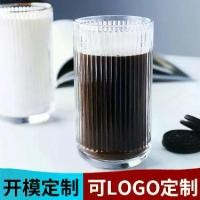 ราคา แก้วแก้วใสทรงสูงลายเส้นแนวตั้งหนา น้ำผลไม้ แก้วนม แก้วกาแฟขอบสีทอง แก้วชั้นเดียวดีไซน์สร้างสรรค์ ยาว (1733765263483110911)