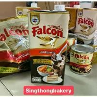 ราคา สินค้าดี มีบริการเก็บปลายทาง นมข้นจืด Falcon (กล่องน้ำตาล) ฟอลคอน นมสดนก (นมปรุงแต่ง) นม : 1000ml. (1734315529921201417)