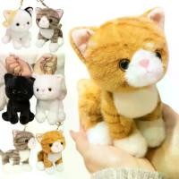 ราคา ตกแต่งกระเป๋าเป้ ตุ๊กตาสัตว์ ตุ๊กตาแมวจำลอง ขนนุ่ม ขาวเทา ของเล่นตุ๊กตาแมว น่ารัก การ์ตูน กระเป๋าพวงกุญแจแมว ของเล่นสัตว์เลี้ยง (1733147326766023751)