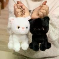ราคา ตกแต่งกระเป๋าเป้ ตุ๊กตาสัตว์ ตุ๊กตาแมวจำลอง ขาวเทา การ์ตูน ของเล่นตุ๊กตาแมว น่ารัก ขนนุ่ม กระเป๋าพวงกุญแจแมว ของเล่นสัตว์เลี้ยง (1734412793530189732)