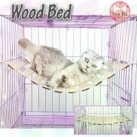 ราคา เปลไม้สัตว์เลี้ยง ที่นอนสัตว์เลี้ยง เปลแมว ที่นอนแมว 45x34 cm Wood Bed สก็อตติช โฟลด์ เปอร์เซีย สีสวาด ขาวมณี วิเชียรมาศ สวัสดิการสด (1734407578900989470)