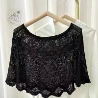 ราคา ผ้าคลุมไหล่ลูกไม้โครเชต์, ถักกลวง, เสื้อสวมหัวสั้น, สำหรับผู้หญิง, ปลอกคอปลอม, ปลอกคอ, ผ้าพันคอเสื้อคลุม, เสื้อเบลาส์ลูกไม้, ปกชายหาด, เสื้อยืดหลวม, ผ้าคลุมไหล่ หญิง (1731643461868685657)