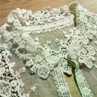ราคา ปลอกคอผ้าฝ้าย, loausyan, สีขาว, ปลอกคอปัก, ลูกไม้เย็บปักถักร้อย, ปลอกคอ Applique, ตกแต่งลูกไม้เย็บผ้า, ซักได้, การออกแบบลูกไม้ (1731477038576207469)