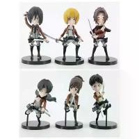 ราคา โมเดลแอคชั่นไททัน รุ่น Q 6 ตัว มิคาสะ เอเรน เลวี กัปตัน ฟิกเกอร์ โมเดล บรรจุในถุง (1733062579711083593)