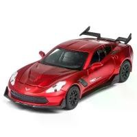 ราคา 1:32 รถของเล่น Chevrolet Corvette Super car โมเดลรถ รถโลหะผสมจำลอง ขนาดเล็ก สำหรับของขวัญเด็ก A217 (1734194343493731746)