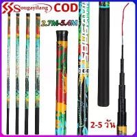 ราคา Sougayilang【พร้อมส่งในไทย】คันชิงหลิว ชิงหลิว คันเบ็ดตกปลา2.7M-5.4Mเบ็ดตกปลา เสามือตกปลาริมทะเลสาบแม่น้ำลำธาร บล็อกบัสเตอร์ (1734180977429677759)