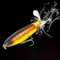 ราคา เหยื่อตกปลาลอยน้ำ 1 ชิ้น ตัวท็อป ตัวท็อปเปอร์ เหยื่อประดิษฐ์ ตัวป๊อปเปอร์แข็ง หางหมุนนุ่ม อุปกรณ์ตกปลา เหยื่อตกปลา ขนาด 10 ซม./14 ซม. (1733023680701367687)