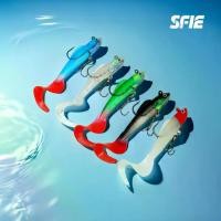 ราคา เหยื่อตกปลา แพ็ค 5 ชิ้น เหยื่อตกปลาเหยื่อ ตะกั่วปลา T-tail หางหยิก เหยื่ออ่อน เหยื่อปลาอ่อน ตา 3 มิติ เหยื่อปลอม [SFIE] (1734434617643992427)