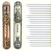 ราคา กล่องใส่เข็ม สไตล์วินเทจ พร้อมเข็มเกลียวเอง 24/12 ชิ้น อุปกรณ์เย็บผ้าและควิลท์ DIY กล่องเก็บเข็มตาโต มีให้เลือกทั้งสีเทาเงินและสีบรอนซ์ โปสเตอร์ แพรวพราว แสงทอง stick (1732762263228941565)