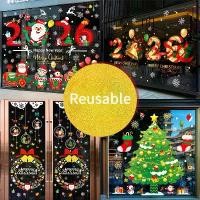 ราคา ของตกแต่งวันคริสต์มาส, เทปกาวคงที่แบบใช้ซ้ำได้, ซานตาคลอส, ต้นไม้, สติ๊กเกอร์ติดหน้าต่าง, สติ๊กเกอร์ติดประตูแก้ว (1732967255854057098)
