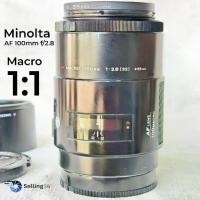 ราคา เลนส์กล้อง Minolta AF 100mm f/2.8 Macro (1:1) Mount A Excellent 95% (1733061421303759906)