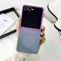 ราคา [COD] [Tiktok]เคสโทรศัพท์, ของเหลวนุ่ม, ไล่ระดับสีทูโทน, แม่เหล็กคอยล์ในตัว, สำหรับ Samsung Galaxy Z Flip 7 Flip7, ฝาครอบป้องกันกล้อง phone case ครอบ เลนส์กล้อง note 11 cover (1733349062489965987)