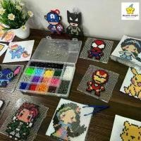 ราคา Beads Craft ชุดทำ เม็ดบีทรีดร้อน ตัวใหญ่ 10-15ซม. ลูกปัด เม็ดบีด เม็ดบีดส์ Pixel Hama Perler Beads (1733614994252465474)