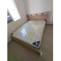 ราคา B Design Furniture เตียงนอนรุ่น June ขนาด 5 ฟุต 8 นิ้วสปริง ฐานไม้ MDF คานแข็งแรง หัวเตียงสูง 95 cm นอนสบาย พร้อมฟูก ติดตั้งฟรี คุณภาพดี ที่นอนสปริงหนา 8 นิ้ว ลวด 2.3 มิลเต็ม เสร (1732687207117850125)