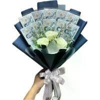 ราคา ช่อดอกไม้เปล่า ช่อดอกไม้กุหลาบสีขาว ดอกลิลลี่ ลวด กํา มะ หยี่ (1732627992681678312)