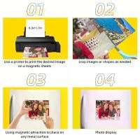 ราคา กระดาษภาพถ่ายแม่เหล็กแบบเคลือบด้าน A 133.33 ซม. นิ้ว 5 แผ่น กระดาษพิมพ์แม่เหล็ก 8.3X11.7 นิ้ว หมึก 16 ไมล์ กุหลาบ กากเพชร ดอก กล้วยไม้ ลวด กํา มะ หยี่ (1732802726322472623)