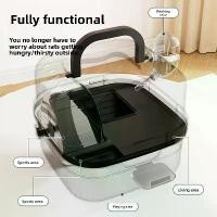 ราคา คอกหนูแฮมสเตอร์กลางแจ้ง แบบพกพาสำหรับหนูเจอร์บิลและหนูแฮมสเตอร์ทองคำ พร้อมวิวพาโนรามาและกระเป๋าสำหรับพกพา อุปกรณ์สัตว์เลี้ยง รังมด ลวด กํา มะ หยี่ ของ เล่น บ้าน เต่าญี่ปุ่น หนูแฮ (1733360750991673036)