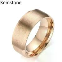 ราคา แหวนสแตนเลสแฟชั่น Kemstone สีดำ ทอง โรสโกลด์ ชุบ สำหรับผู้ชายและผู้หญิง แหวนแต่งงาน เครื่องประดับ (1734103589674256265)