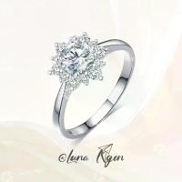 ราคา แหวน เงินแท้ 92.5 เพชรสวิส(CZ) แหวนคู่ แหวนแต่งงาน แหวนผู้หญิง แหวนเพชร แหวนปรับขนาดได้ una Ngen. (1733671560212284880)