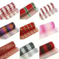 ราคา ริบบิ้น DIY สำหรับตกแต่ง/ตาข่ายลวดสีทอง 10 หลา ริบบิ้นตาข่ายสำหรับห่อของขวัญคริสต์มาส (1734350432852018344)