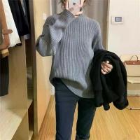 ราคา เสื้อไหมพรมแขนยาวคอเต่า รุ่น สีครีม/ดำ/เทา/น้ำตาล ขนาด Free size อก 36"-50" ยาว 22.5" ไหล่ 17" แขนยาว 19" (1733376122046809391)