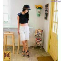 ราคา กางเกง 3 ส่วน แถบข้าง ขาว BIRABIRA Three Quarter Shorts - Strip มีไซส์ S - 3XL ขาว/กากี/ดำ/ขี้ม้า/น้ำตาล จัดส่งเฉพาะจุด (1733269391740405095)