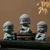 ราคา รูปปั้นพระพุทธรูปแกะสลักจากหินทรายสีเขียว ของตกแต่ง Tathagata ถาดชาสไตล์จีน ตกแต่งบ้าน ตู้ปลา จัดสวน ของเล่นชา พรีเมียม (1734081238087730508)