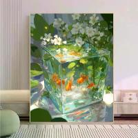 ราคา ภาพวาดสีน้ำมันดิจิทัล DIY หน้าต่าง ตู้ปลา ภาพวาดพื้นผิว ภาพวาดเติมน้ำมัน ความยากสูง ภาพวาดตกแต่ง ภาพวาดดิจิทัล (1734285327158969815)