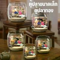 ราคา [จัดส่งทันที] 【Coco Mall】 ตู้ปลาทอง ตู้ปลาสำหรับปลาต่อสู้ ตู้ปลาขนาดเล็ก ตกแต่งสำนักงาน ใช้เลี้ยงปลาสวยงาม ตู้ปลา แข็งแรงและไม่แตกเมื่อตก ขนาด 16/19/22 ซม. (1733288149290682225)