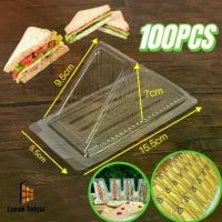 ราคา 1แพ็ค 100ชิ้น กล่องแซนวิช กล่องสำหรับใส่แซนวิช ขนมปัง กล่องแซนวิสสามเหลี่ยม ผลิตจากพลาสติก PET ทรงสามเหลี่ยม บรรจุ สะอาด ปลอดภัยเมื่อใช้กับอาหารฝาล็อคในตัว (1734402006717597329)